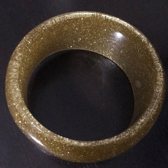 Gold glitter bangle - Picture 2 of 3